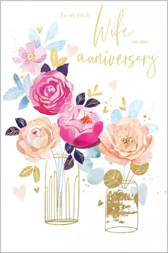 Picture of LOVLEY WIFE ANNIVERSARY CARD